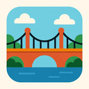 icon_education_bridge_flat_design icon preview