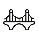 icon_education_bridge_minimal_outline icon preview