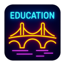 icon_education_bridge_neon icon preview