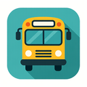 icon_education_bus_flat_design icon preview