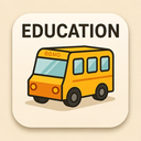 icon_education_bus_origami icon preview