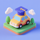 icon_education_car_3d_isometric icon preview