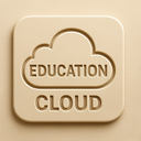 icon_education_cloud_embossed icon preview