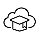 icon_education_cloud_line_art icon preview