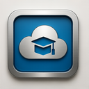 icon_education_cloud_metallic icon preview