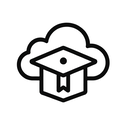 icon_education_cloud_monochrome icon preview