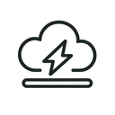 icon_education_cloud_thin icon preview