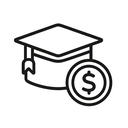 icon_education_coin_minimal_outline icon preview