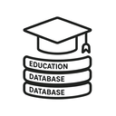 icon_education_database_line_art icon preview