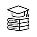 icon_education_database_monochrome icon preview