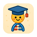 icon_education_dna_strand_cartoon icon preview