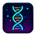 icon_education_dna_strand_cyberpunk icon preview