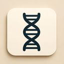 icon_education_dna_strand_elegant icon preview