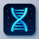 icon_education_dna_strand_futuristic icon preview