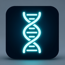 icon_education_dna_strand_glow_effect icon preview