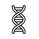 icon_education_dna_strand_line_art icon preview