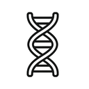 icon_education_dna_strand_minimal_outline icon preview