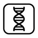 icon_education_dna_strand_monochrome icon preview