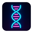 icon_education_dna_strand_neon icon preview