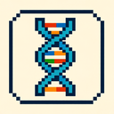 icon_education_dna_strand_pixel_art icon preview