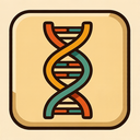 icon_education_dna_strand_retro icon preview
