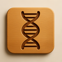icon_education_dna_strand_wooden icon preview