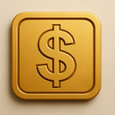 icon_education_dollar_sign_embossed icon preview