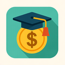icon_education_dollar_sign_flat_design icon preview