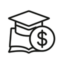 icon_education_dollar_sign_line_art icon preview