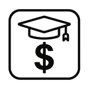 icon_education_dollar_sign_monochrome icon preview