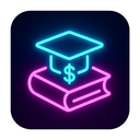 icon_education_dollar_sign_neon icon preview