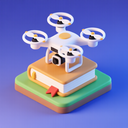 icon_education_drone_3d_isometric icon preview
