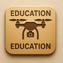 icon_education_drone_embossed icon preview