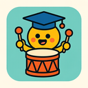 icon_education_drum_cartoon icon preview