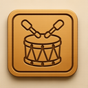 icon_education_drum_embossed icon preview