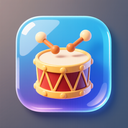 icon_education_drum_glassy icon preview