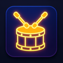 icon_education_drum_glow_effect icon preview