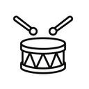 icon_education_drum_line_art icon preview