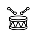 icon_education_drum_monochrome icon preview