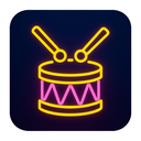 icon_education_drum_neon icon preview