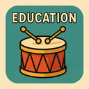 icon_education_drum_retro icon preview