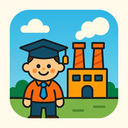 icon_education_factory_cartoon icon preview