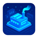 icon_education_factory_futuristic icon preview