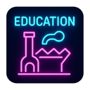 icon_education_factory_neon icon preview
