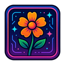 icon_education_flower_cyberpunk icon preview
