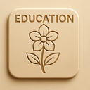 icon_education_flower_embossed icon preview