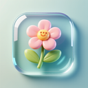 icon_education_flower_glassy icon preview