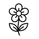 icon_education_flower_line_art icon preview