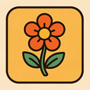icon_education_flower_retro icon preview