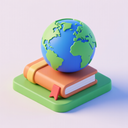 icon_education_globe_3d_isometric icon preview
